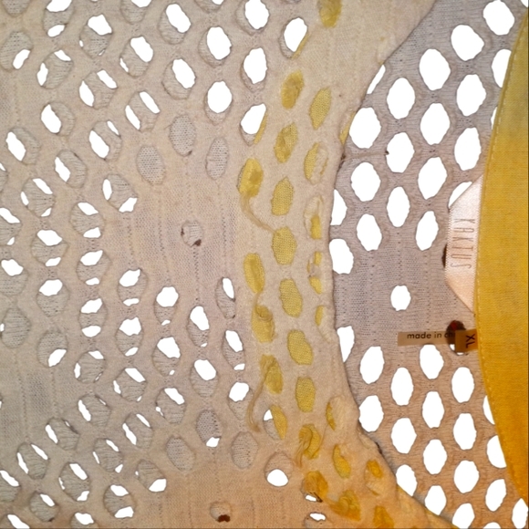 Kaktus Open Weave Coverlet 3/4 Sleeve Tunic NEVER WORE - Picture 3 of 8